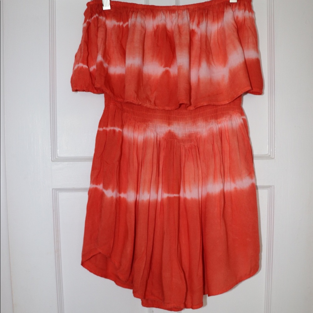 Orange Tie Dye Dress